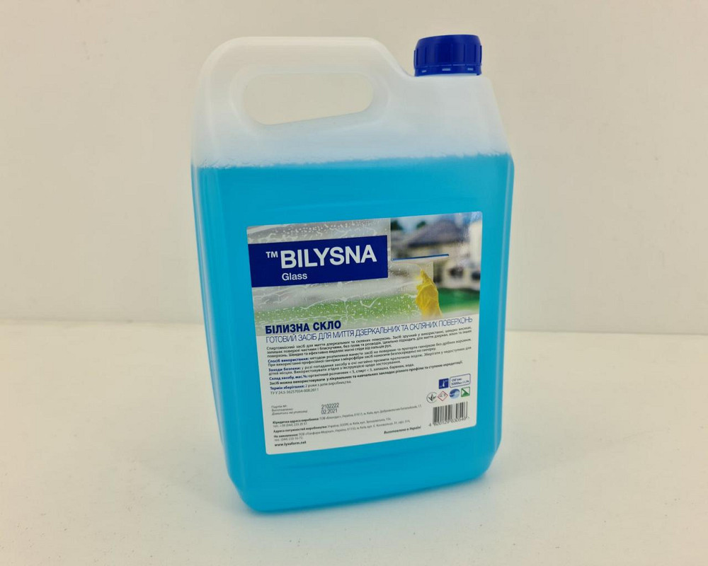 Білизна Скло 5л засіб для миття скла та дзеркал (1 шт) Харків - фото 3
