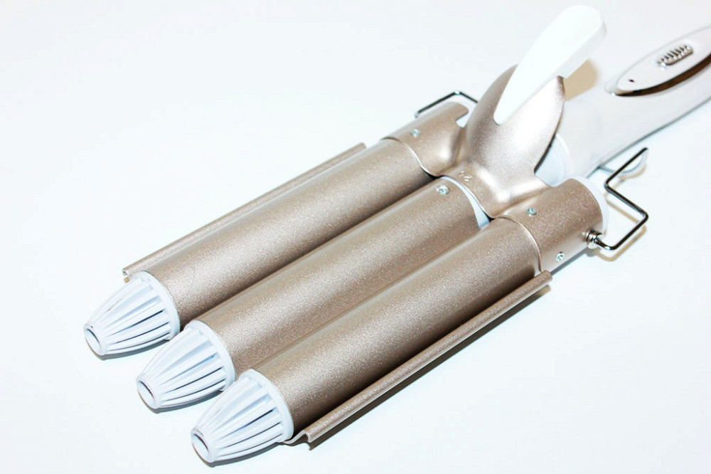 Потрійна плойка (щипці для волосся) керамічне покриття Gemei GM 1988 Вінниця - фото 9