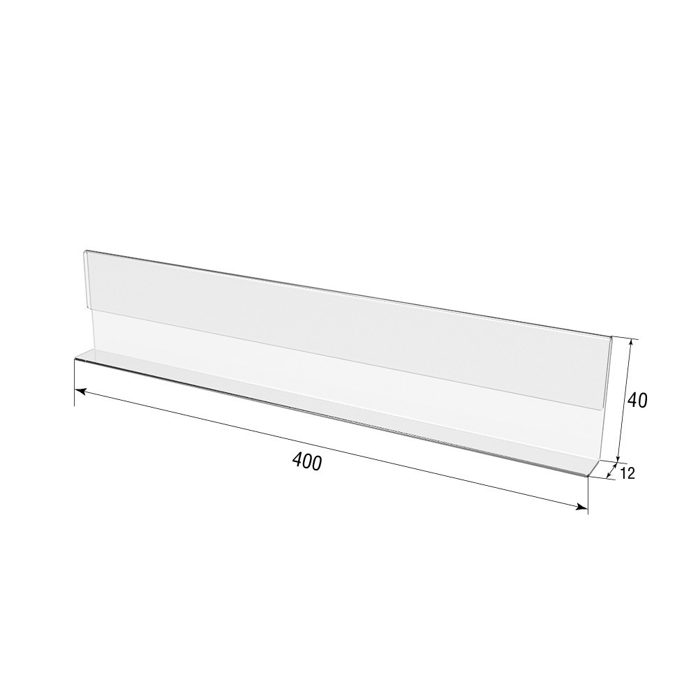 Цінникотримач EKOSTAR 400х40 мм Київ - фото 3