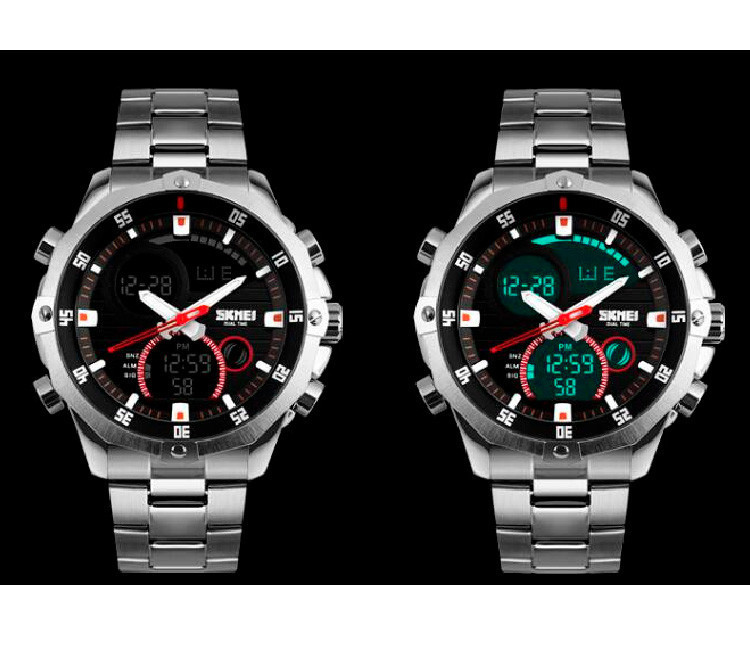 Чоловічий наручний годинник Skmei 1146 (Сріблястий) Вінниця - фото 5