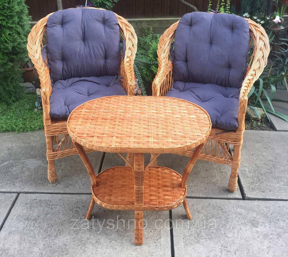 Мебель плетеная из лозы  |  Мебель из лозы с подушками |мебель плетеная с овальным столом Киев - изображение 2