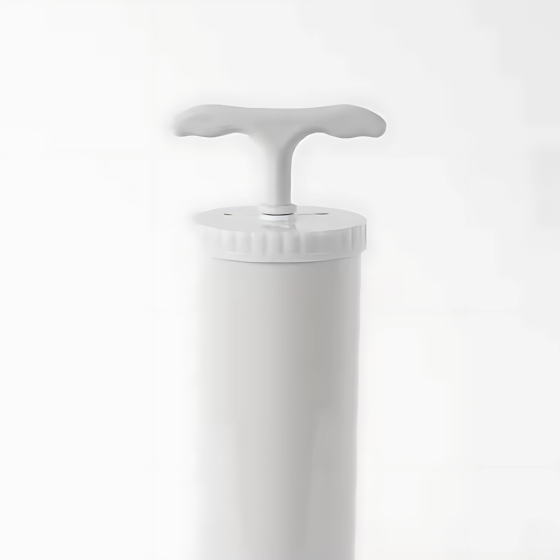 Насос ручной для вакуумных пакетов, размер 24×4.5см, белый Каменец-Подольский