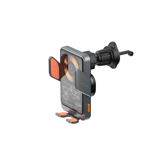 Тримач автомобільний для мобільного + БЗП 2в1 Air Vent Car Havit W3033 15W чорний/срібний Житомир - изображение 1