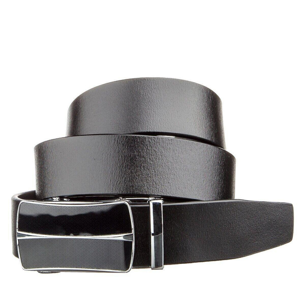 Массивный мужской ремень автомат Vintage 20211 Черный Киев - изображение 1