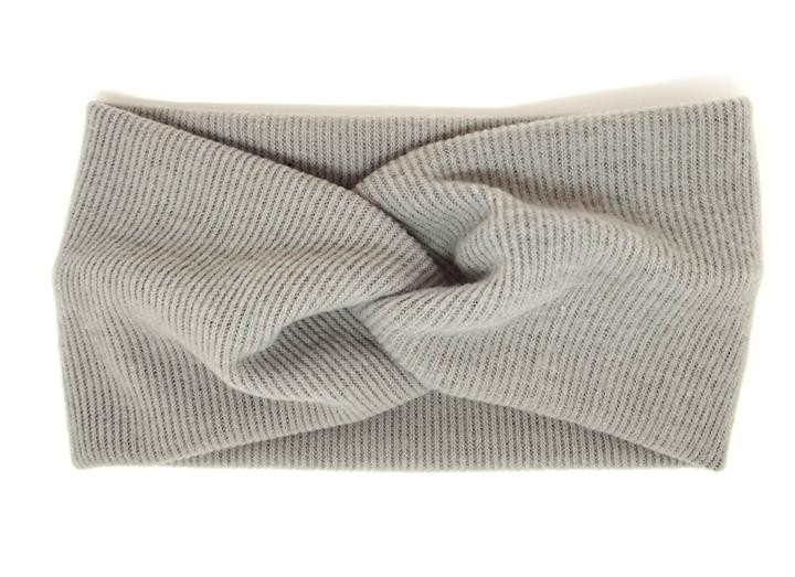 Пов'язка на голову ангора світло-сіра Київ - фото 1