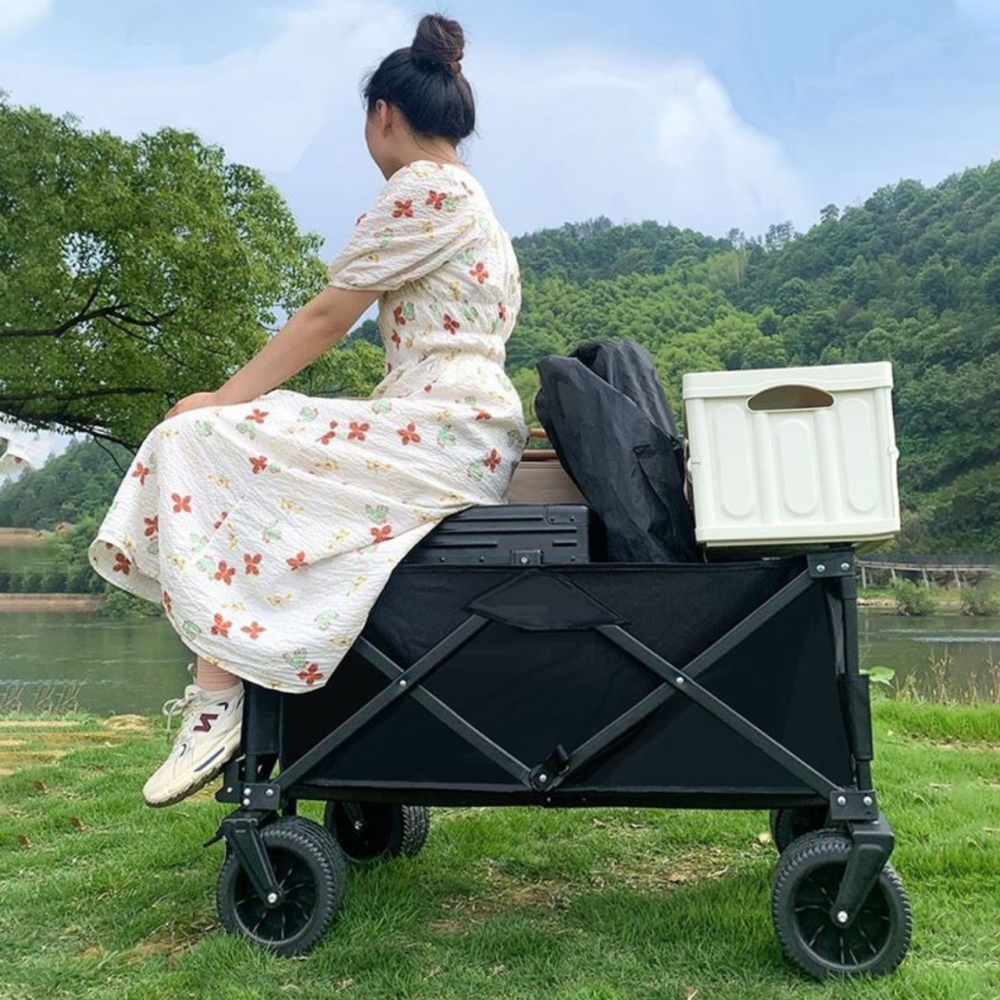 Набір візок з стільницею 78х45см складні для кемпінгу перевезення речей, багатоцільовий об'єм 90 л для походів на природу Кам'янець-Подільський - фото 17