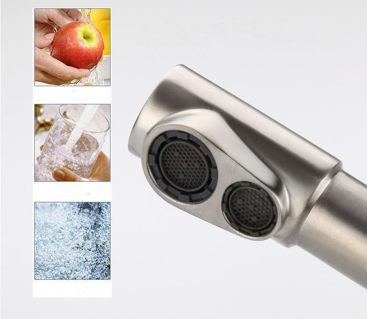 Змішувач для кухні (на мийку) Haiba SUS 021 з виходом для питної води нерж. сталь.(HB3908) Чернівці - фото 4