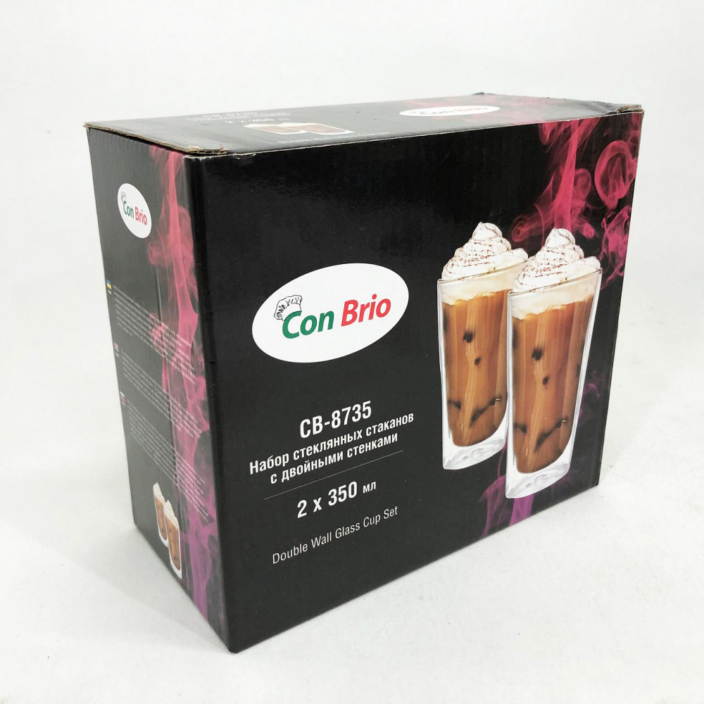 Стаканчики с двойным дном Con, Чашка с двойными стенками для кофе Кружка для кофе двойным дном EM-73 Львов - изображение 4