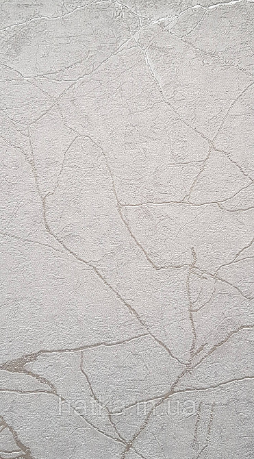 Шпалери вінілові на флізеліні AdaWall Roka 1.06х10 під камінь структурні темно-сірі прожилки сріблом 23107-4 Київ - фото 1