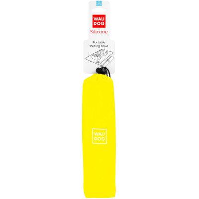 Посуда для собак WAUDOG Silicone Миска складная 385х230х50 мм желтая (50808) Винница - изображение 4