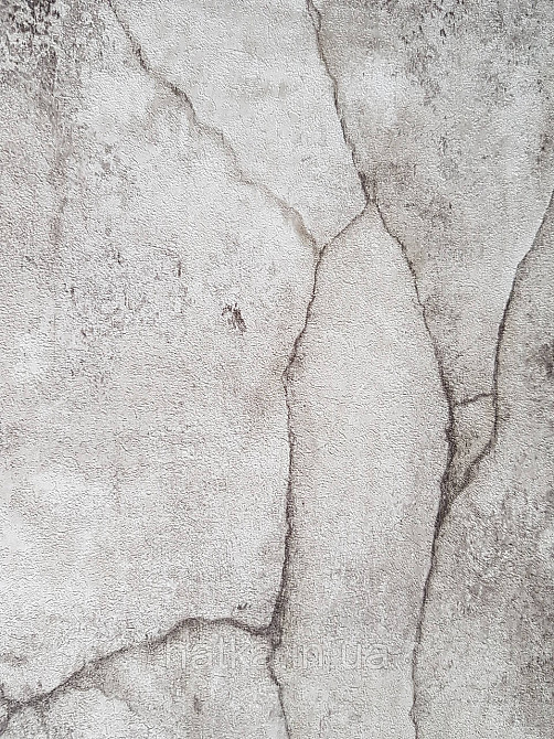 Шпалери метрові вінілові на флізелін Erismann Nature soul під камінь сірі з чорним Київ - фото 2