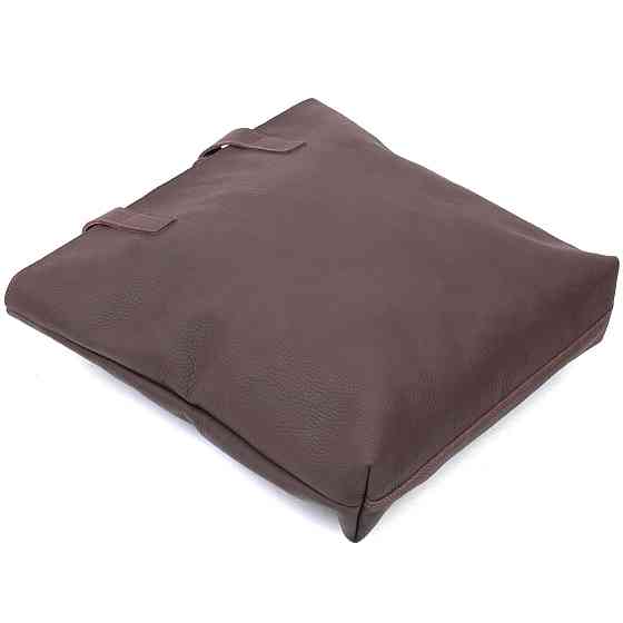 Шкіряна матова жіноча сумка Shvigel 16363 Коричневий Київ