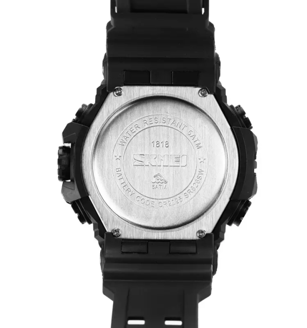 Чоловічий армійський наручний годинник Skmei 1818 Чорний Вінниця - фото 7