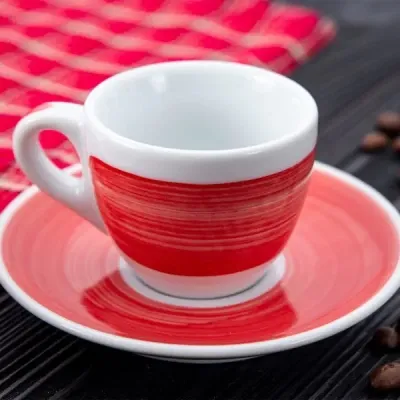 Чашка Ancap cappuccino 180 мл, серія Verona Millecolori Red (35118) Винница