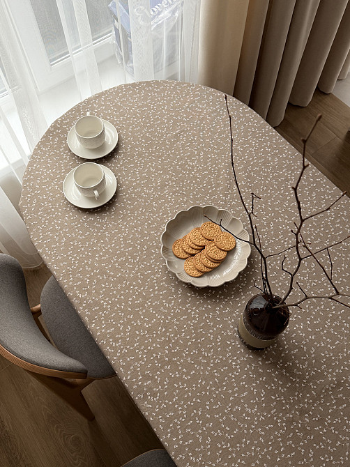 Ecotton Скатертина столова Ecotton DUCK 150х170 см водовідштовхувальна кремовий (V 10/ Khave) Коломия - фото 7