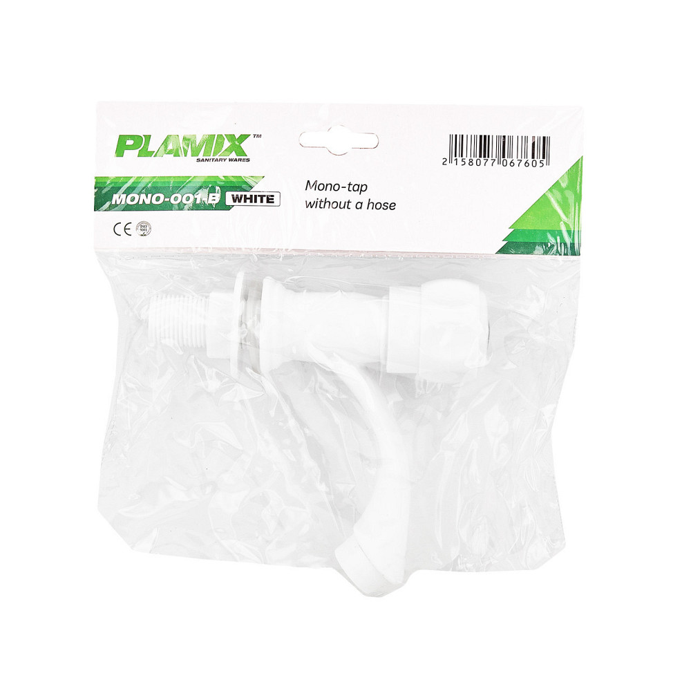 Кран для холодної води Plamix Mono-001-B White   ( PM0676 ) 29511 Харьков - изображение 2