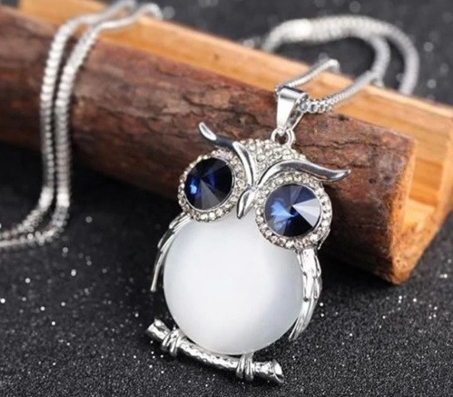 Подвеска Сова с цепочкой женская 70 см разноцветный Киев - изображение 3