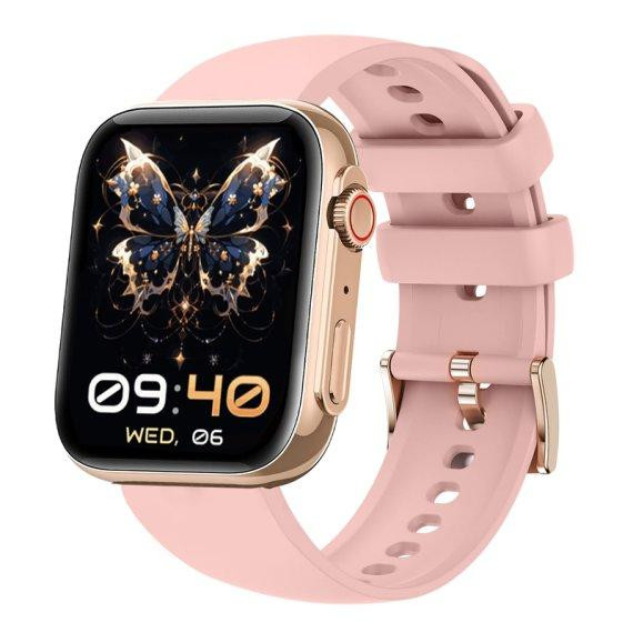 Женские умные смарт часы Smart Sensation + 2 ремешка (Pink) Винница - изображение 1