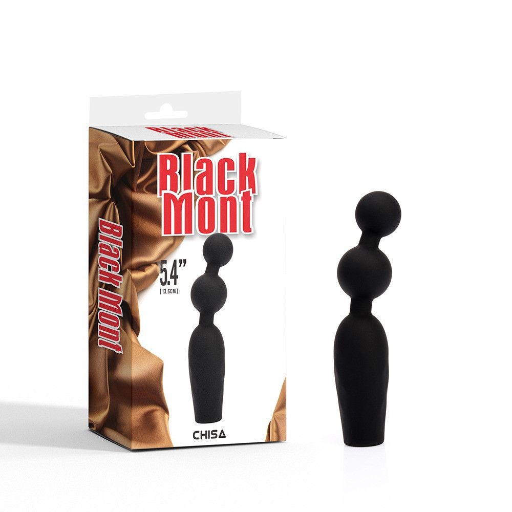Анальная пробка CHISA Black Mont Vibrating Booty Beads с вибрирующими бусинами Sex Aura Киев - изображение 1