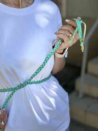 Ремінець плетений "Косичка" М'ятний Київ