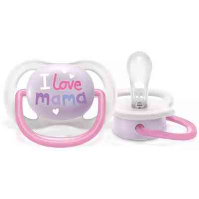 Пустышка Philips AVENT Ultra Air I love... для девочек 0-6 мес. (SCF080/02) Винница