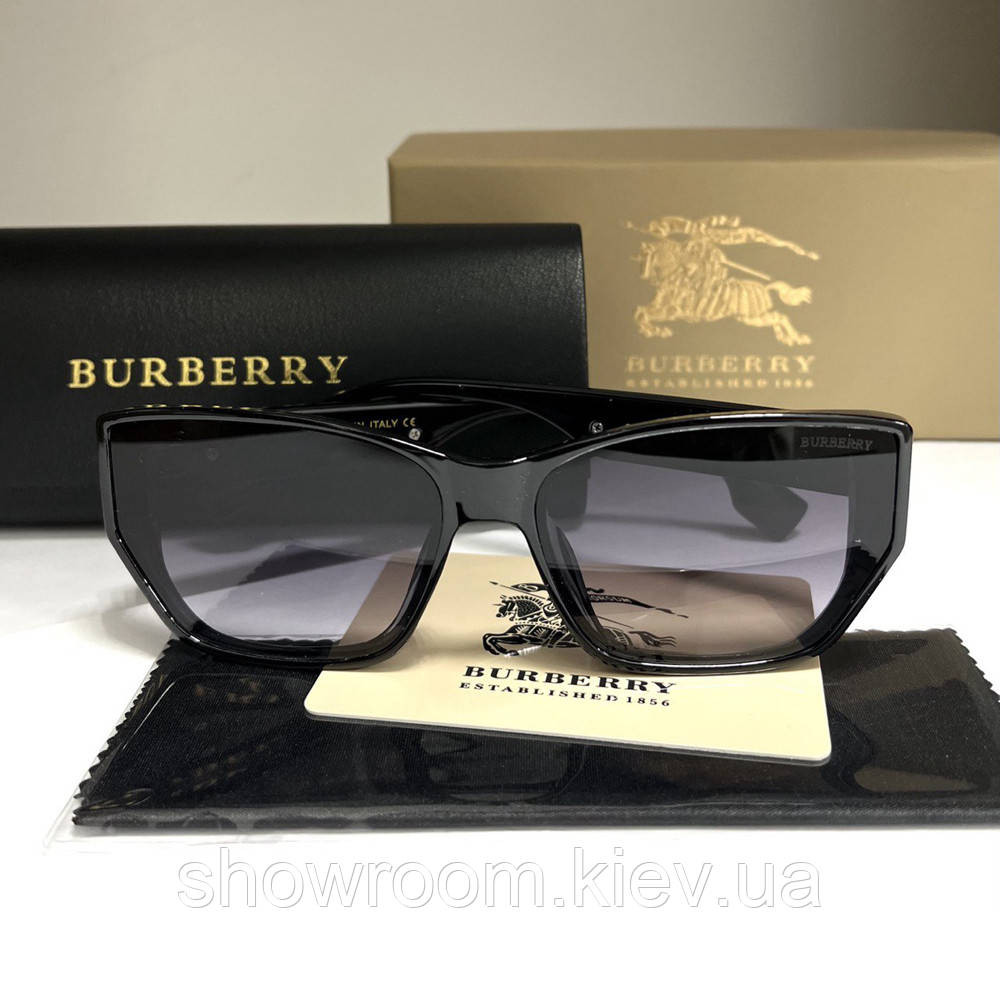 Женские брендовые солнцезащитные очки Brb (3599) черные Киев - изображение 2