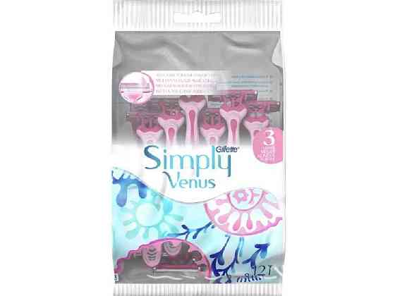Одноразовые бритвы 12шт SIMPLY VENUS 3 ТМ Venus Solmir Киев