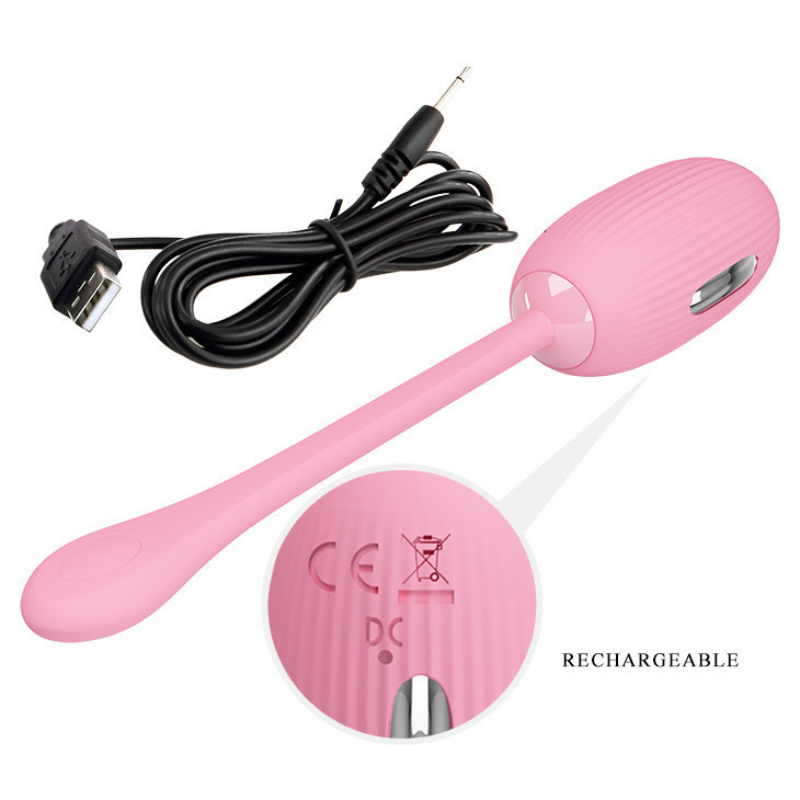 Віброяйце - Pretty Love Doreen Electric Shock Egg Light Pink (App) Sex Aura Київ - фото 7