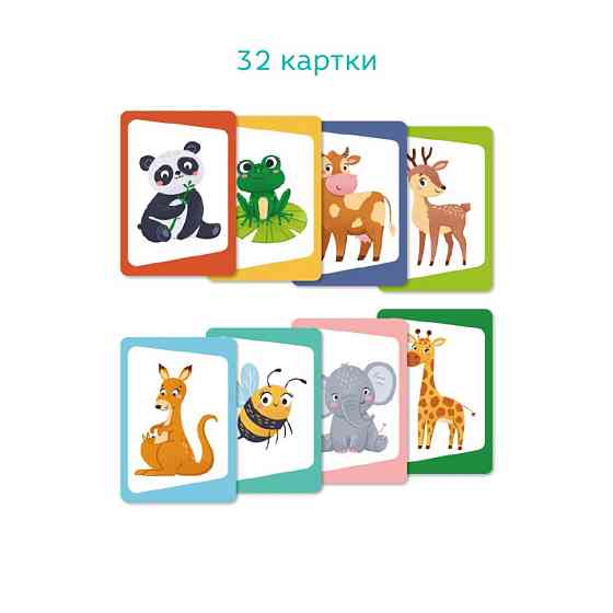 Настільна карткова гра для дітей "Вікторина: Вгадай тварину!" 301244 Вінниця