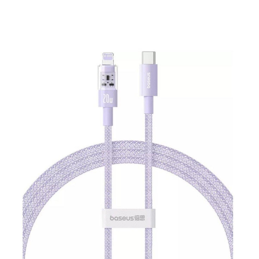Кабель Type-C - Lightning Baseus Gem для швидкого заряджання та передачі даних 20W 2m Nebula Purple P10373001511-01 Одеса - фото 1