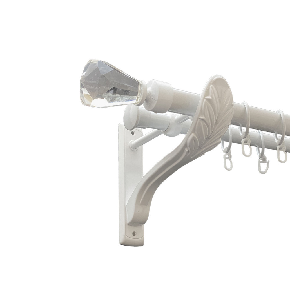 Карниз Orvit Лучетта металевий дворядний ретро Арктіс 25\19 мм 200 см (00-00010467) Львів - фото 1