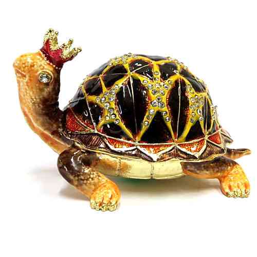 Скринька метал зі стразами Черепаха Київ