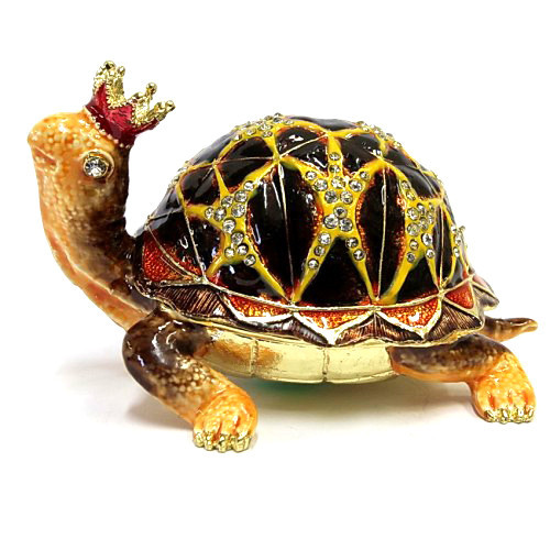 Скринька метал зі стразами Черепаха Київ - фото 1