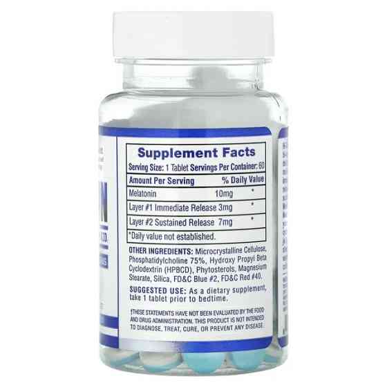 Мелатонин Hi Tech Pharmaceuticals Melatonin 10 mg 60 Tablets Луцк