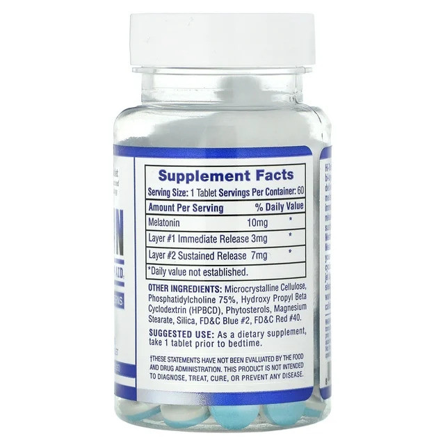 Мелатонін Hi Tech Pharmaceuticals Melatonin 10 mg 60 Tablets Луцьк - фото 2