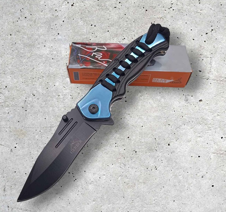 Ніж складний BG A743 синій Дніпро - фото 2