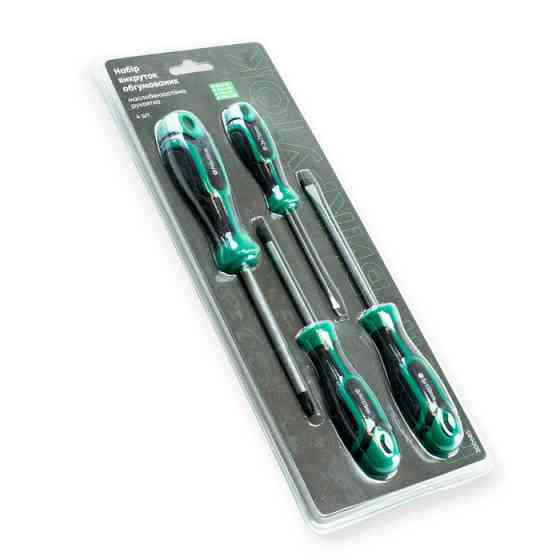 Набор отверток 4 шт магнитные - шлиц 3,5мм; крест 5,6мм (блистер) Мукачево