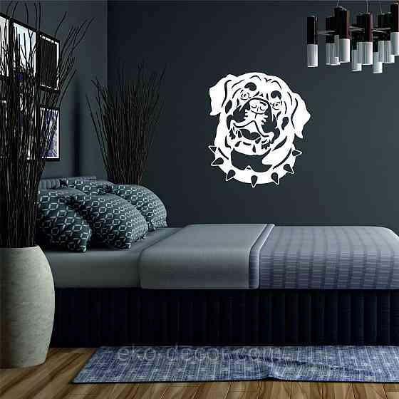 Декоративне настінне Панно  «Ротвейлер» , Декор на стіну 70*62 см, Білий Київ