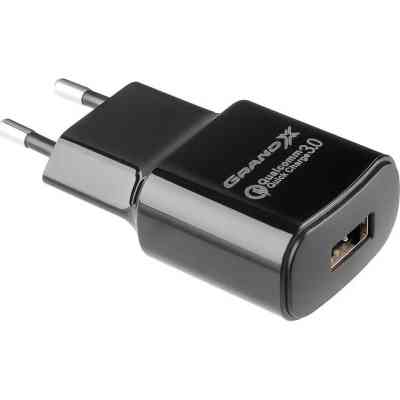 Зарядний пристрій Grand-X Quick Charge QС3.0 3.6V-6.5V 3A, 6.5V-9V 2A, 9V-12V 1.5A USB (CH-550B) Вінниця