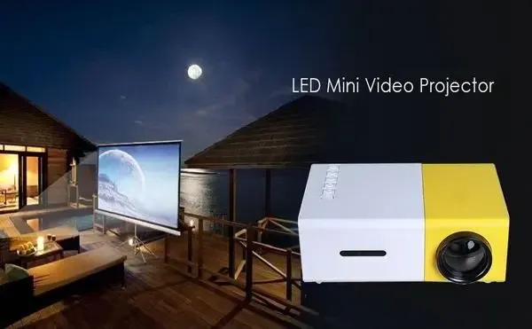 Мультимедийный проектор YG-300 Full HD с динамиком 126×85×47 мм для домашнего кинотеатра Одесса - изображение 1