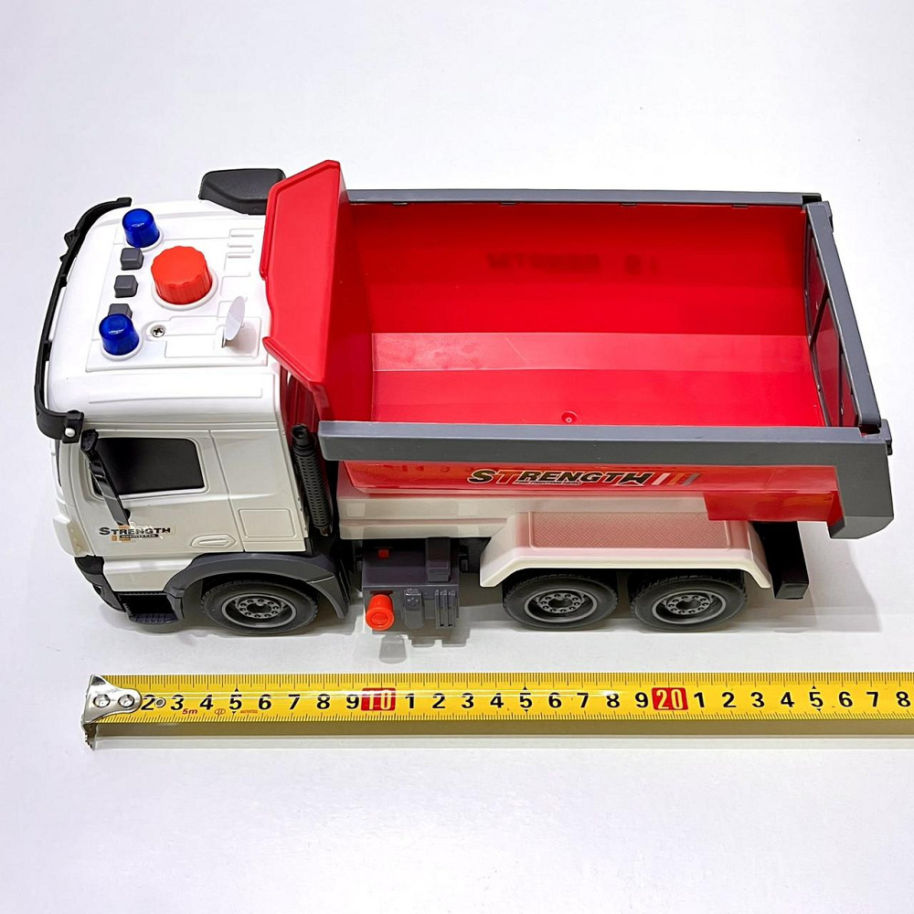 Спецтехніка Самоскид світло звук інерційний механізм рухомий кузов Червоний (687-54C) Чернігів - фото 10