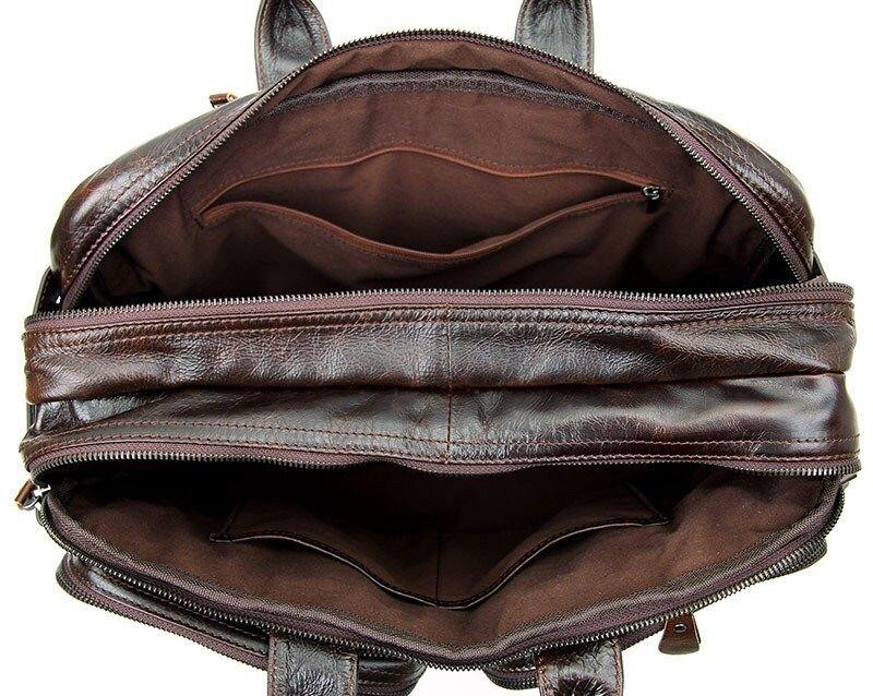 Сумка чоловіча Vintage 14106 трансформер Коричнева Київ - фото 4