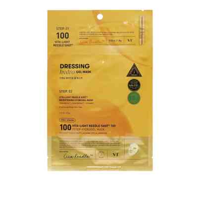 Маска для лица VT Cosmetics Reedle Shot Vita-Light Reedle Shot 100 2 Step Hydrogel Mask (8803463007409) Винница