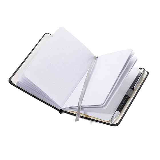 Блокнот с шариковой ручкой Troika Slim, синий Ровно