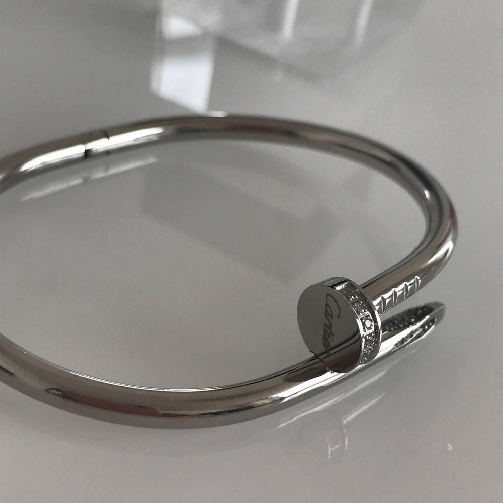 Cartier браслет цвях покриття білим золотом/ Cartier браслет цвях / Брендове пакування Одеса - фото 9