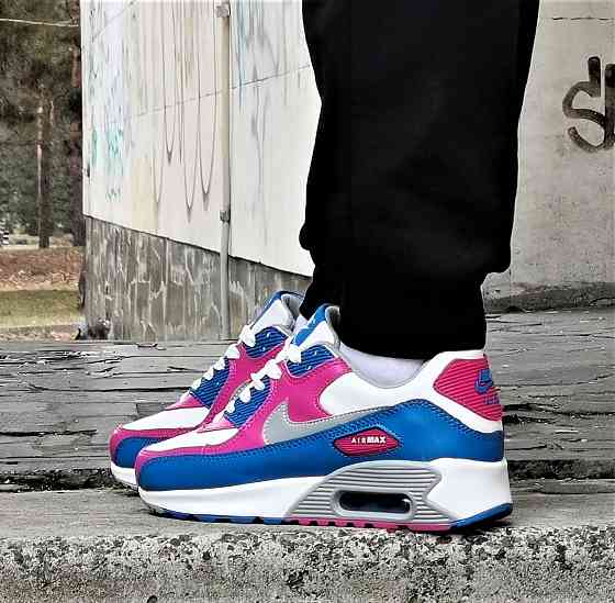 Кроссовки Nike 90 Женские Разноцветные с Амортизацией Цветные Найк (размеры: 37,38,39,40,41) Видео Обзор Днепр