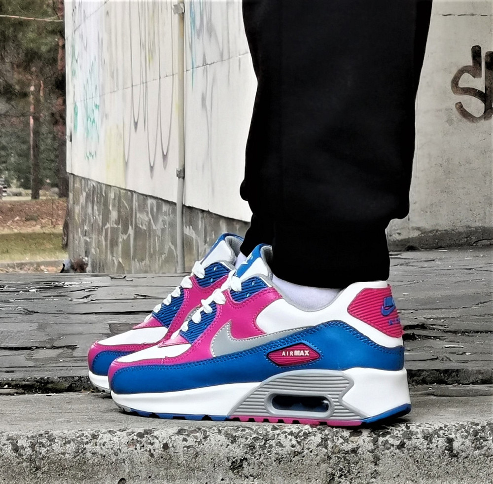 Кроссовки Nike 90 Женские Разноцветные с Амортизацией Цветные Найк (размеры: 37,38,39,40,41) Видео Обзор Днепр - изображение 3