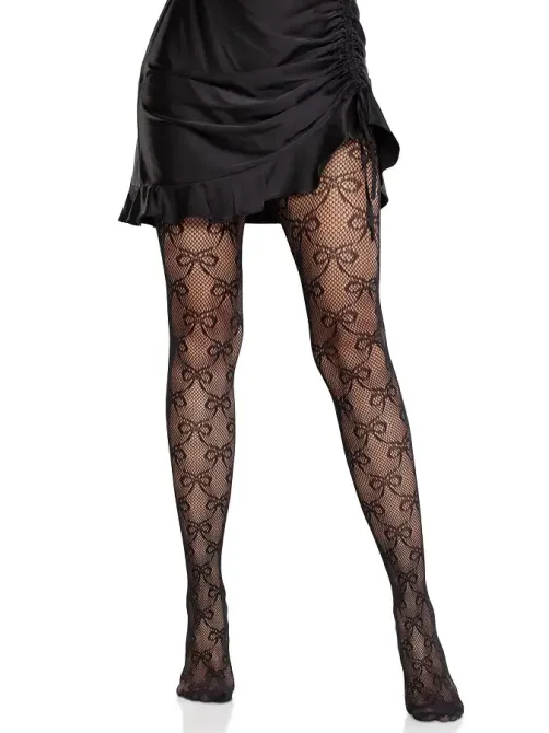 Колготки Leg Avenue Bow Net Tights One Size Львов - изображение 4