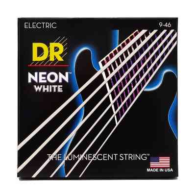 Струни для гітари DR Strings NEON White Electric - Light Heavy (09-46) (NWE-9/46) Вінниця