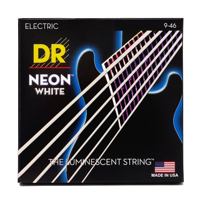 Струны для гитары DR Strings NEON White Electric - Light Heavy (09-46) (NWE-9/46) Винница - изображение 1